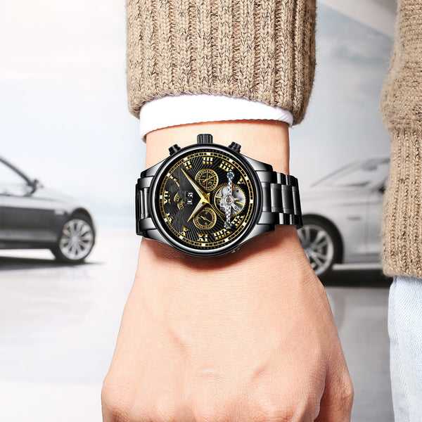 Reloj Automático para Hombre con Calendario y Resistencia al Agua