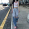 Jeans para Mujer con Rasgaduras Degradadas para Verano