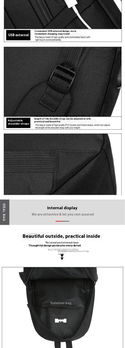 Mochila Escolar y de Viaje de Gran Capacidad para Hombre - Image 9