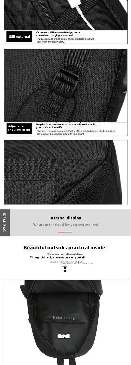 Mochila Escolar y de Viaje de Gran Capacidad para Hombre - Image 9