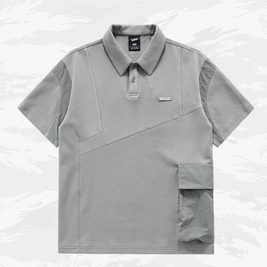 Polo Deportivo Hombre con Diseño Combinado