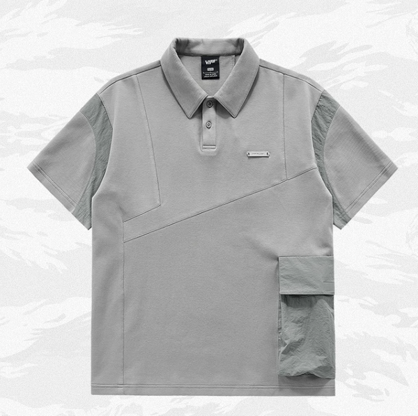 Polo Deportivo Hombre con Diseño Combinado