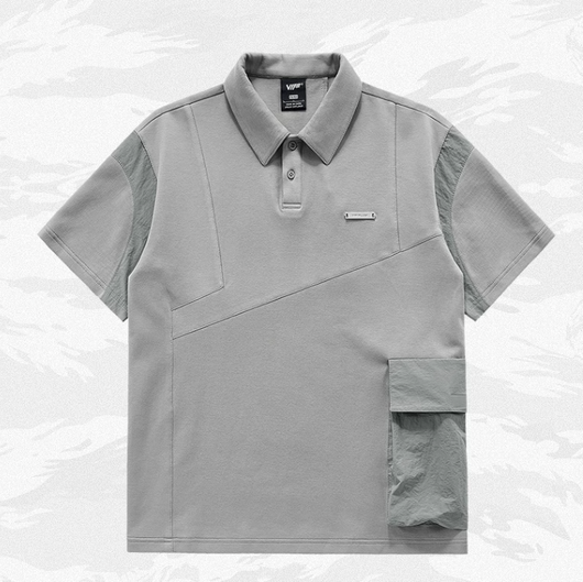 Polo Deportivo Hombre con Diseño Combinado