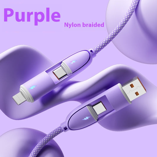 Cable de Carga Rápida 4 en 1 de Silicona Premium - Image 16