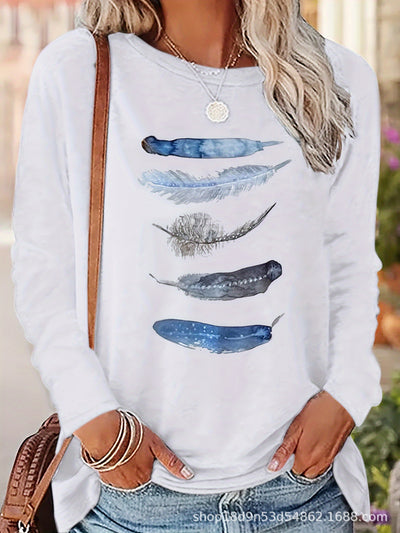 Camisetas Estampadas de Manga Larga para Otoño e Invierno - Image 19