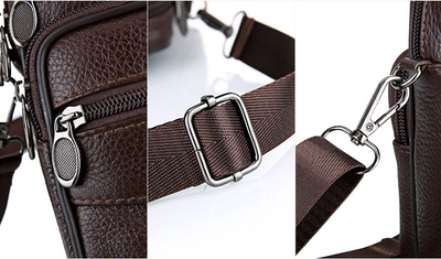 Bolsa Mensajero de Cuero Genuino para Hombre - Piel de Res Premium - Image 23