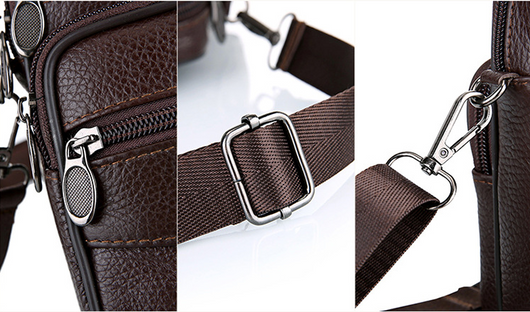 Bolsa Mensajero de Cuero Genuino para Hombre - Piel de Res Premium - Image 23