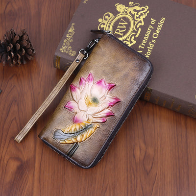 Billetera Larga para Mujer con Múltiples Compartimentos de Tarjetas - Diseño Retro - Image 11