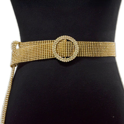 Corsé Femenino con Cinturón Decorativo de Diamantes - Image 22