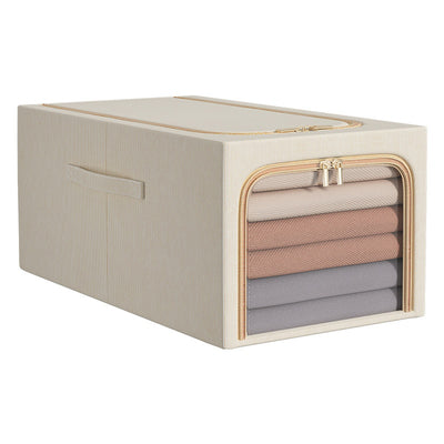 Caja Organizadora de Algodón y Lino con Diseño de Ranuras Estrechas - Image 4