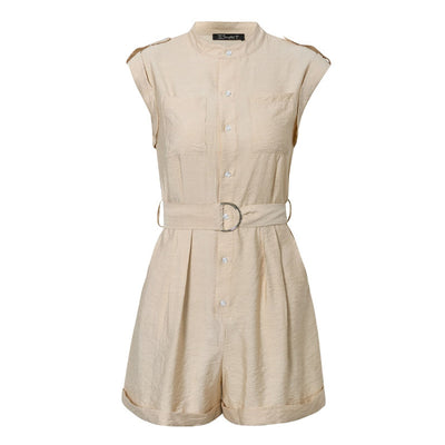 Jumpsuit Casual sin Mangas con Cinturón y Bolsillos - Image 15