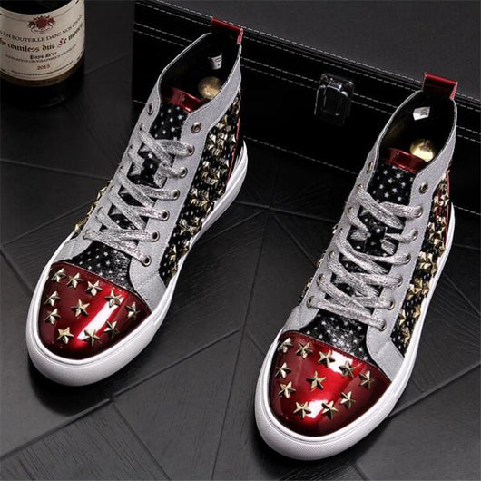 Zapatillas Altas Punk con Tachuelas - Estilo Casual Urbano - Image 12