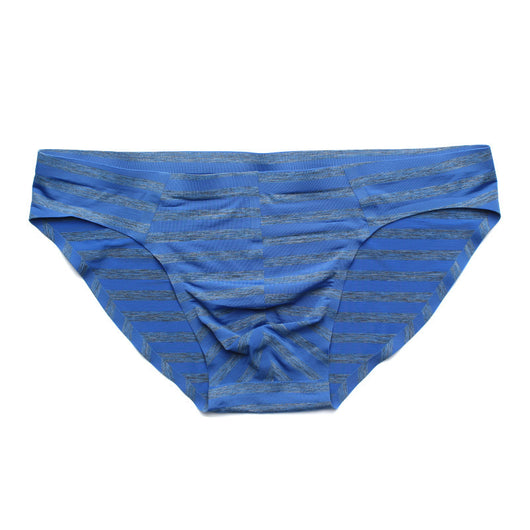 Bóxer Hombre Seamless Ice Silk Rayas Cintura Baja Triángulo - Image 4