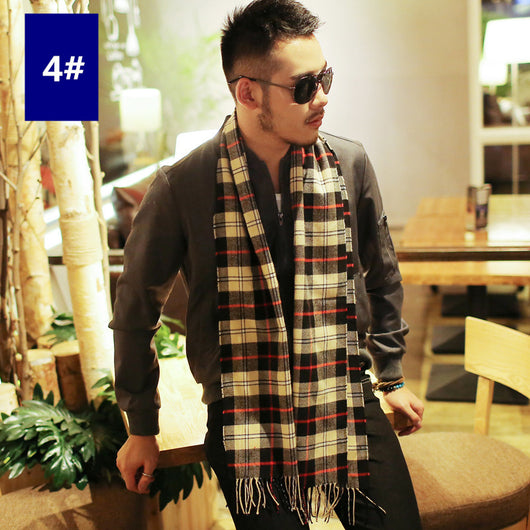 Bufanda Cuadrille Cálida para Hombre - Estilo Casual Versátil - Image 4