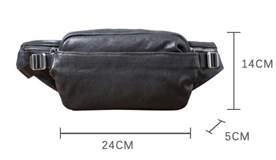 Mochila Bandolera de Cuero para Hombre - Bolso Cruzado Compacto - Image 6