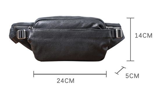 Mochila Bandolera de Cuero para Hombre - Bolso Cruzado Compacto - Image 6