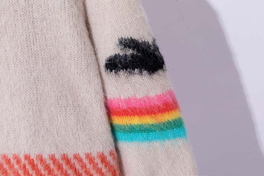 Cardigan Tejido Bicolor de Manga Larga - Estilo Relajado - Image 18