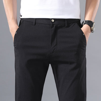 Pantalones Casuales de Hombre en Tela Ice Silk para Verano - Image 3