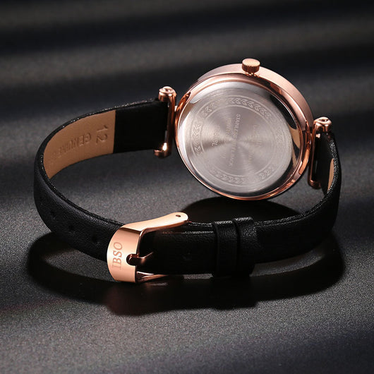 Reloj de Cuarzo Impermeable para Estudiantes - Diseño Minimalista en Cuero - Image 8