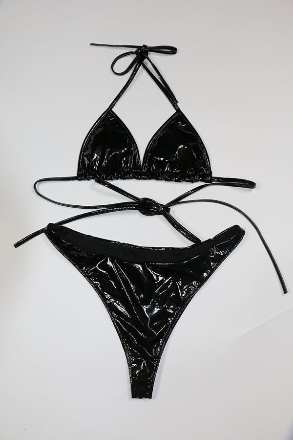 Bikini de Dos Piezas con Cordones Ajustables - Image 3
