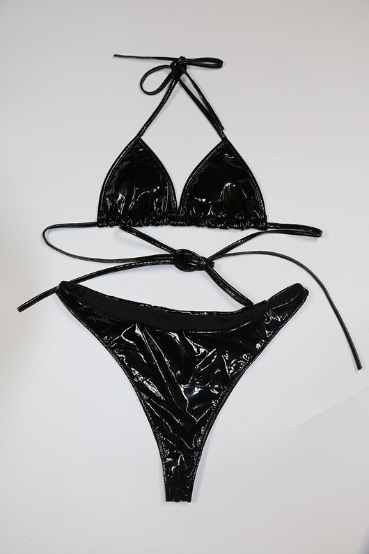 Bikini de Dos Piezas con Cordones Ajustables - Image 3
