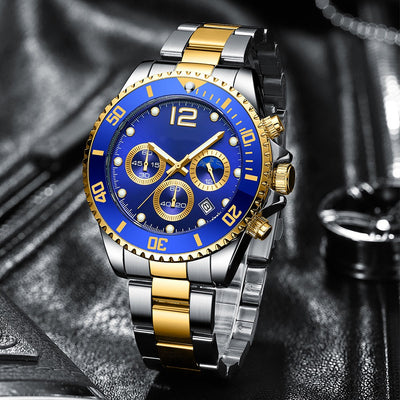 Reloj de Acero Inoxidable Casual de Seis Agujas - Image 10