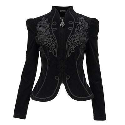 Abrigo Gótico para Presentaciones de Magia - Chaqueta Elegante para Mujeres - Image 5