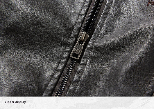 Chaqueta de Cuero Slim Fit para Hombre - Estilo Casual Moderno - Image 18