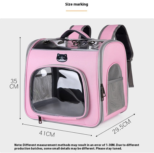 Mochila Transportadora Transparente para Mascotas - Diseño Respirable y Espacioso - Image 12