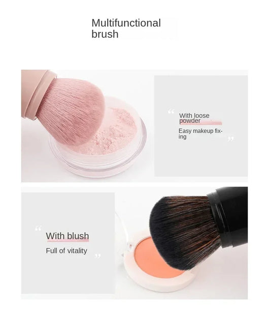 Set de Brochas de Maquillaje Retráctiles Portátiles Premium