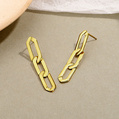 Aretes de Plata Pura Estilo Minimalista Moderno