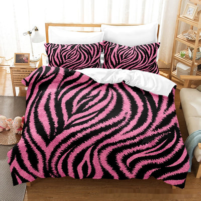Juego de Edredón y Almohadas Estampado Textura Pelaje Animal - Image 8