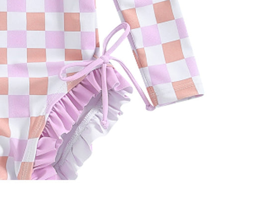 Traje de Baño Infantil con Pliegues Elegantes - Image 9
