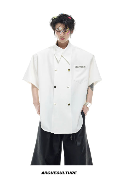 Camisa Casual Holgada de Manga Corta Premium para Hombre - Image 17