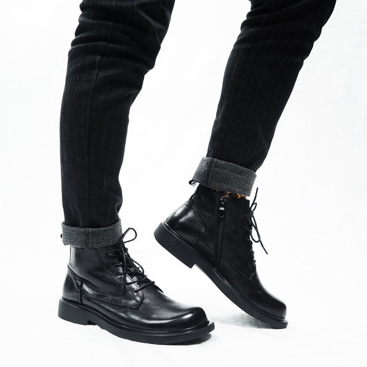 Botas Martin de Cuero Genuino para Hombre - Estilo y Durabilidad - Image 4