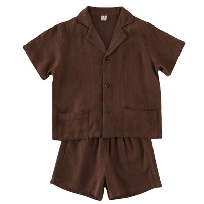 Camisa de Lino Infantil Manga Corta - Image 11