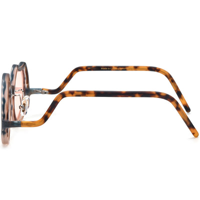 Gafas de Sol Unisex Bicolor con Diseño Irregular Mate - Image 3