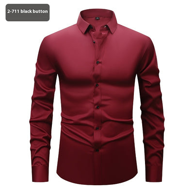 Camisa Elástica Cuatro Direcciones para Hombre - Manga Larga - Image 11