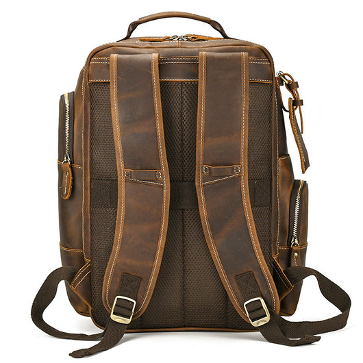 Mochila Ejecutiva de Cuero Genuino Retro - Capacidad Grande para Laptop 15 pulgadas - Image 33