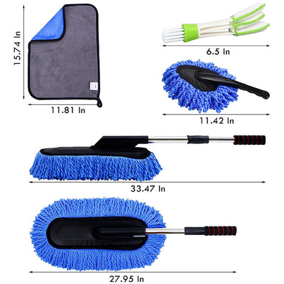 Recogedor de Polvo para Auto con Mango Retráctil y Microfibra - Image 10