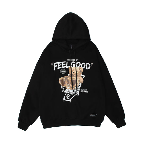 Sudadera con Capucha Estilo Hong Kong - Diseño Letra Oso Unisex Holgada y Cómoda - Image 5