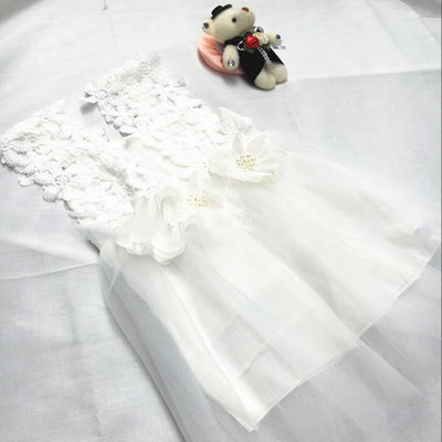 Vestido Infantil de Tirantes con Encaje para Primavera y Verano - Image 7