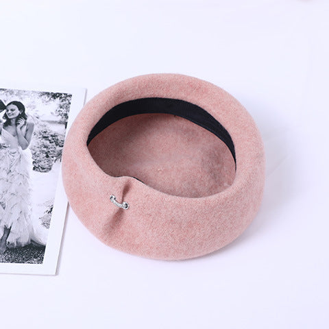 Boina Vintage Británica de Lana para Mujer - Cálida y Versátil - Image 9