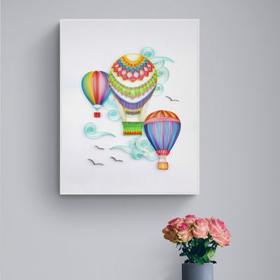 Globo Aerostático de Papel Pluma 50 cm - Artesanía Creativa Hecha a Mano - Image 9