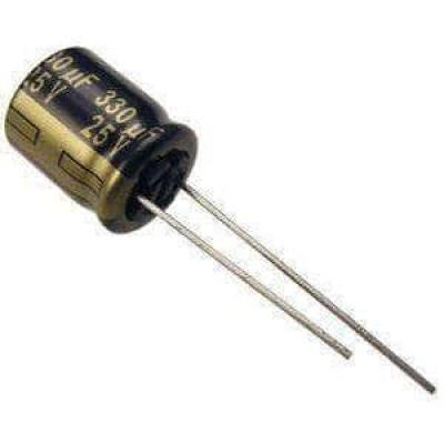 Capacitor Electrolítico Audio Fever 25V 1000UF Negro Dorado Premium - Image 2