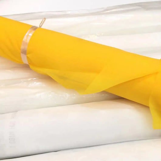 Tela para Serigrafía Poliéster Blanco y Amarillo - Image 9
