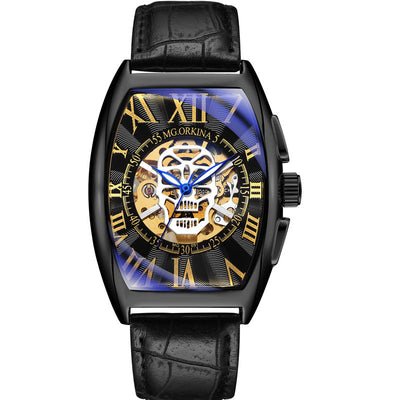 Reloj Mecánico para Hombre con Fondo Transparente y Diseño Barril - Image 8