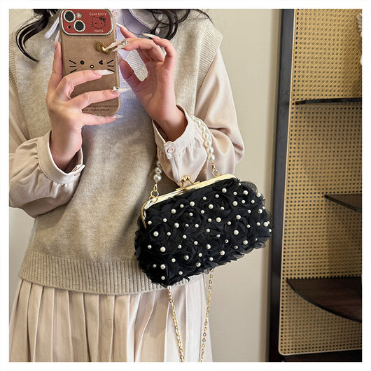 Bolso Tipo Shell con Broche Floral para Cenas Elegantes - Image 20