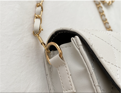 Bolso Mensajero Cadena de Perlas con Diseño Romboidal - Image 18