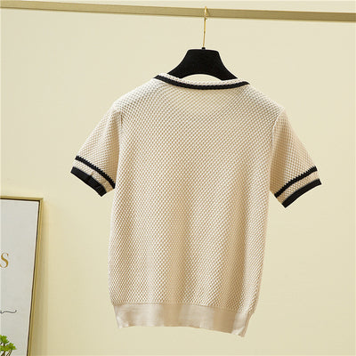 Suéter de Seda de Hielo Tejido para Mujer - Pullover Holgado y Transpirable - Image 11